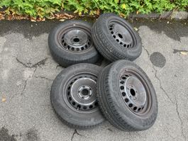 4 Sommerreifen 195/65 R15 H auf Stahlfelge Continental