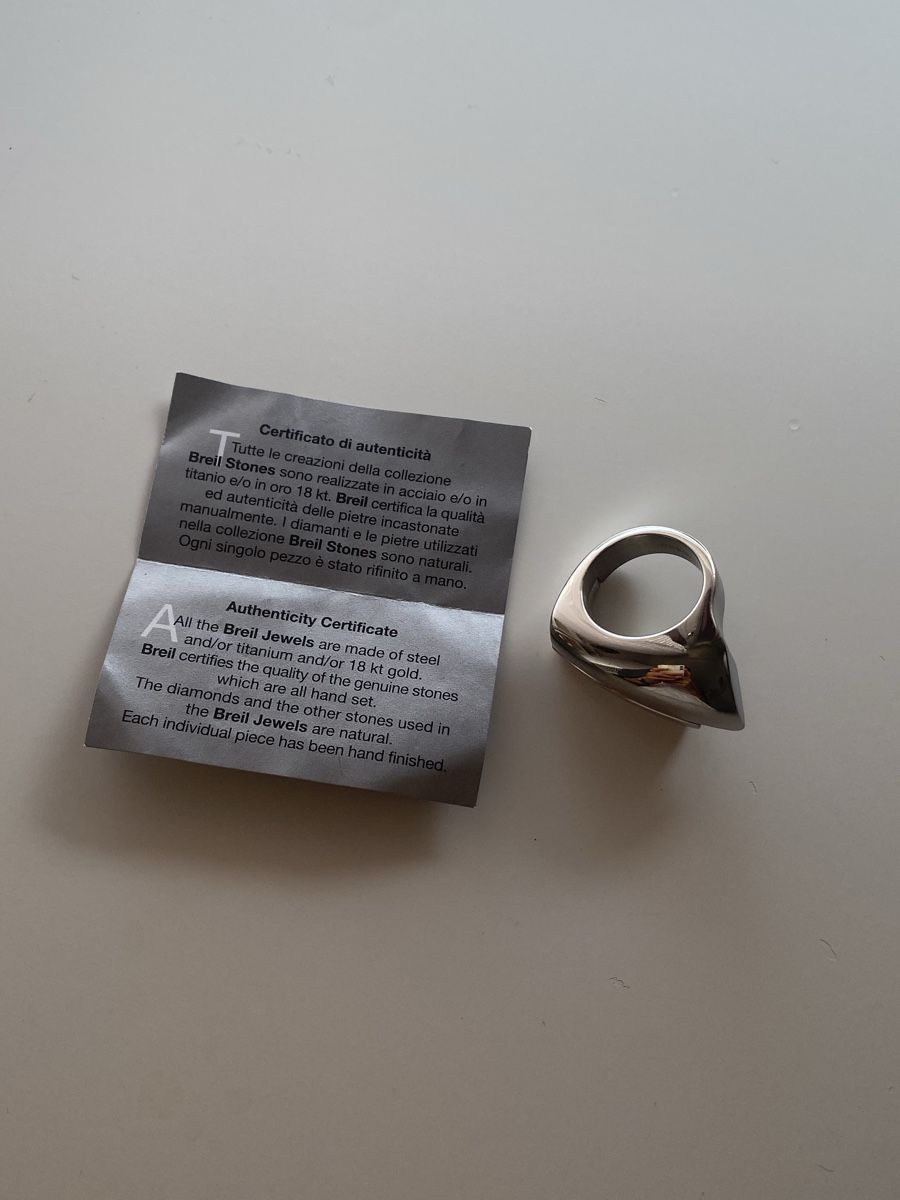 Breil Anelli: Breil Massive Edelstahl Silber Ring – Nuovo (secondo la descrizione) da Givisiez venduto da dor_xb9k 4