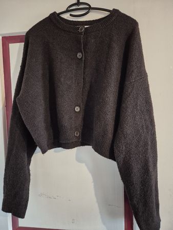 Strickjacke Bershka braun Grösse L 
