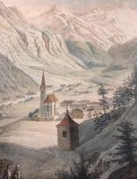 Antiker Stich Heiligenblut Grossglockner K.u.K. Österreich