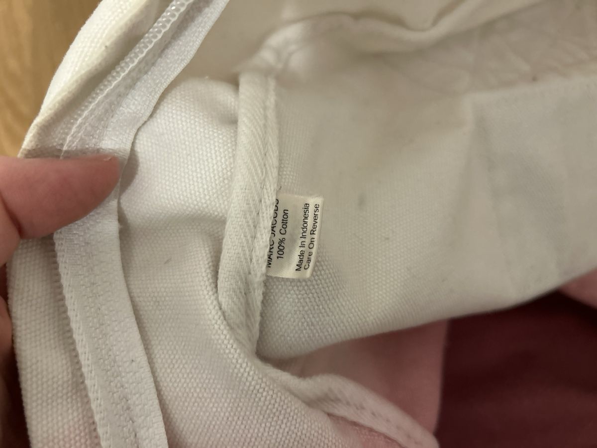 Marc Jacobs Rucksäcke: Marc Jacobs Cotton Tie-Dye Backpack Pink White – Gebraucht aus Genève von TreasureChest 3