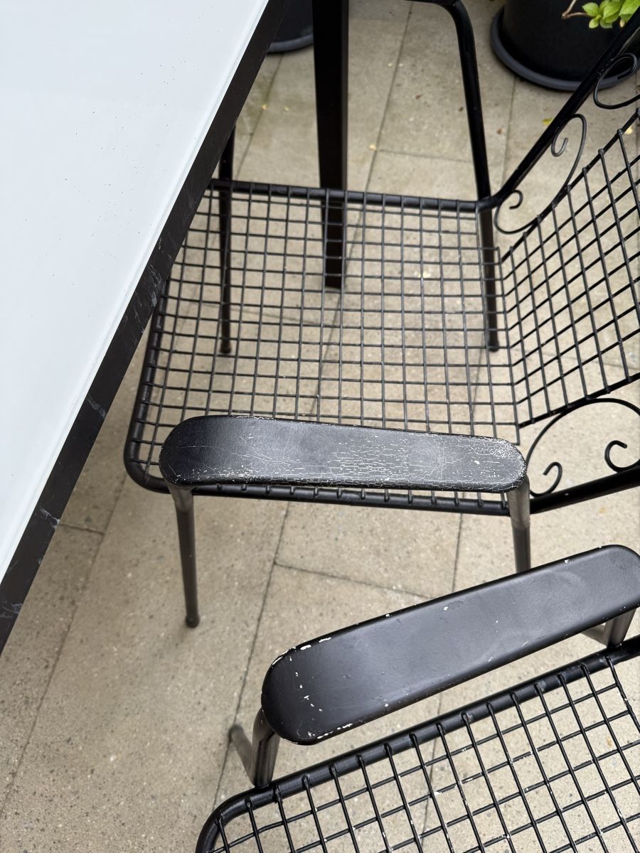 Set di tavolo e panche: Gartentisch mit Glasplatte und 4 Stühlen! – Usato da Zürich venduto da age5. 4