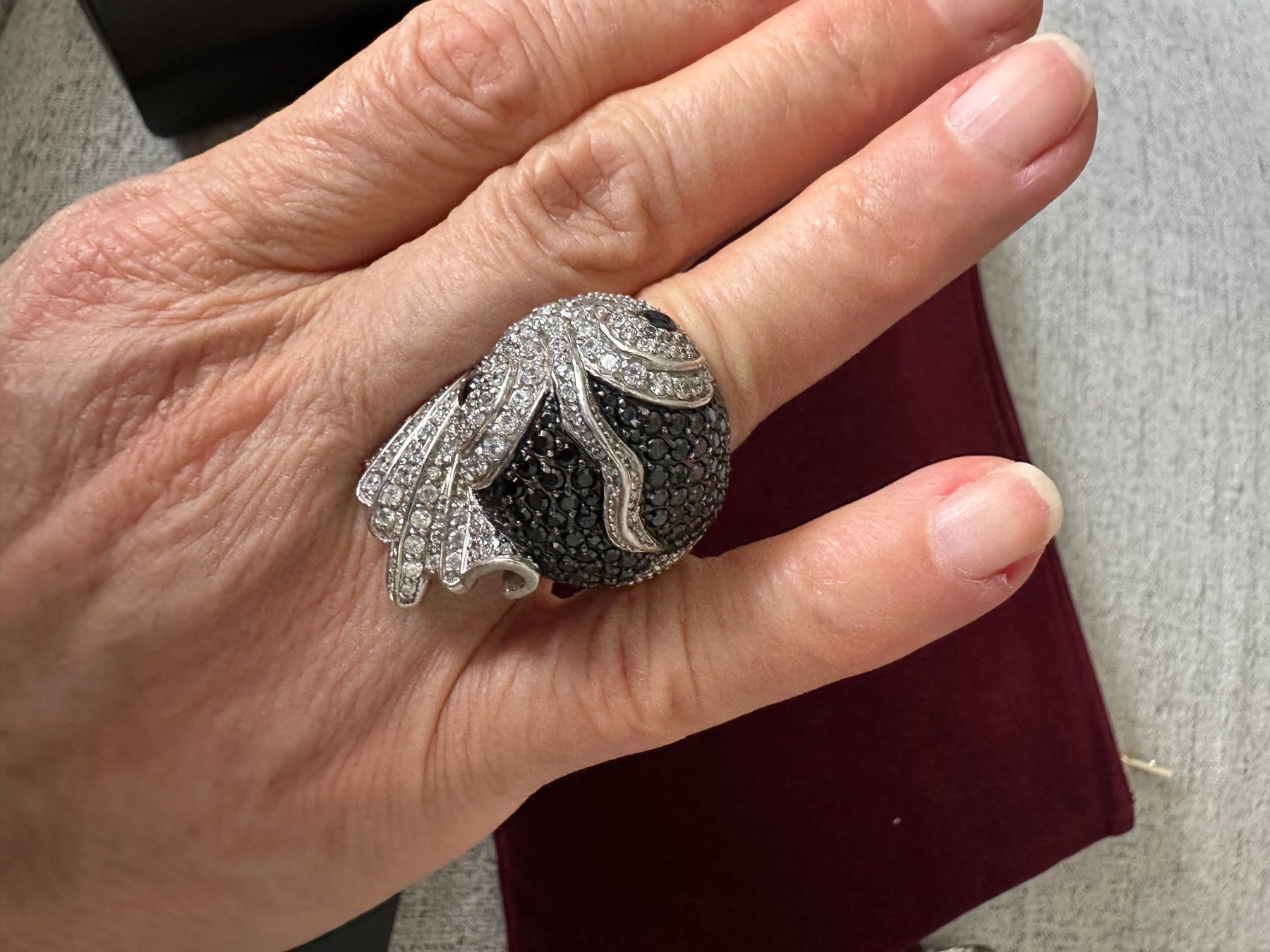 Ringe: Ultima Edizione Wunderschöner, schwerer Ring 925er Silber – Gebraucht aus Genève von Mycollection 8