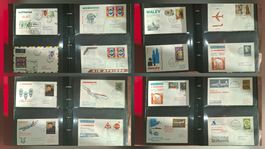 Swissair Flüge 1971 Schweiz / Diverses 96Stk.