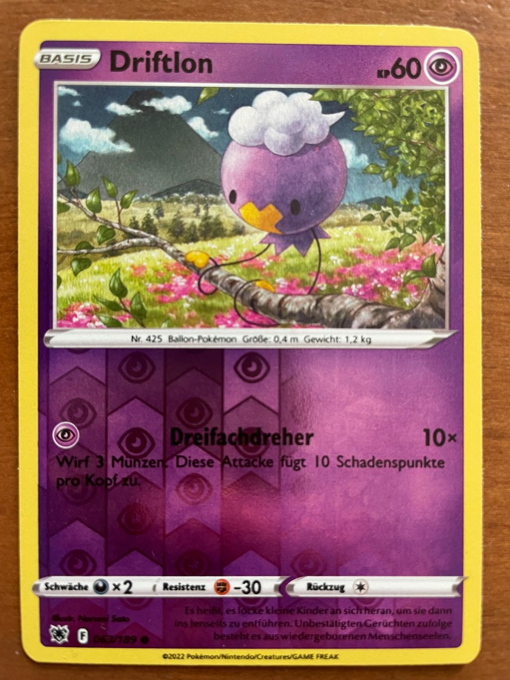 Pokémon Sammelbilder & Trading cards: Pokemon Driftlon Reverse (Versand gratis) – Neu (gemäss Beschreibung) aus Chur von Angerson