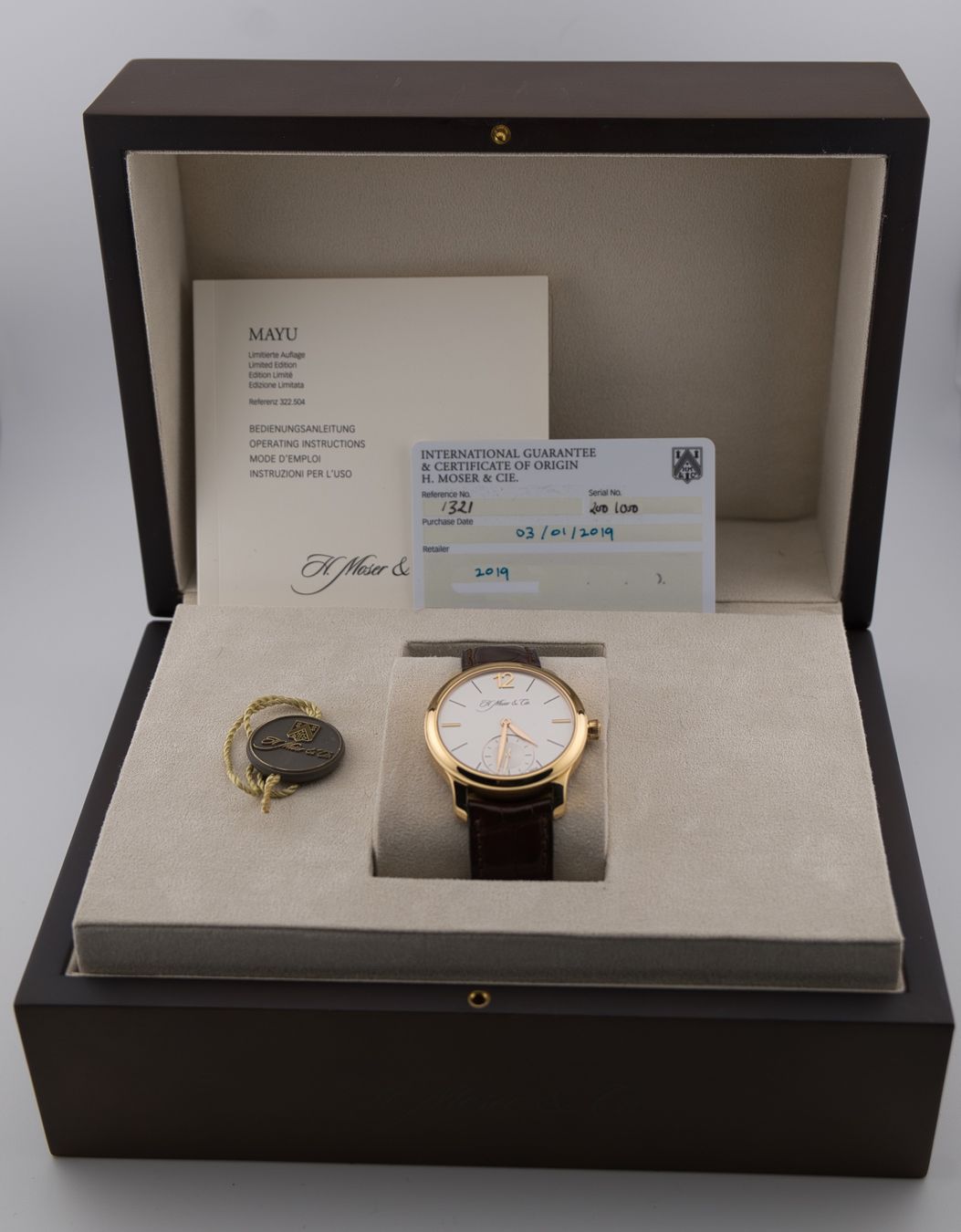 H.Moser & Cie Orologi: H. Moser ENDEAVOUR SMALL SECONDS MAYU – Usato da Lohn-Ammannsegg venduto da Uranus2001 5