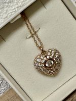 Wunderschöne Swarovski Halskette, Herz Form, Rose Gold!