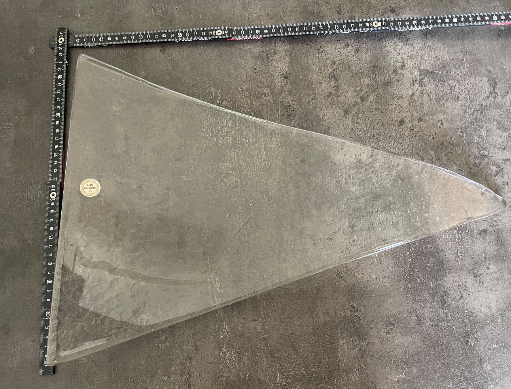 Glasi Hergiswil Piatti di portata: Grosse Glasplatte, Hergiswil – Usato da Wädenswil venduto da pegli17