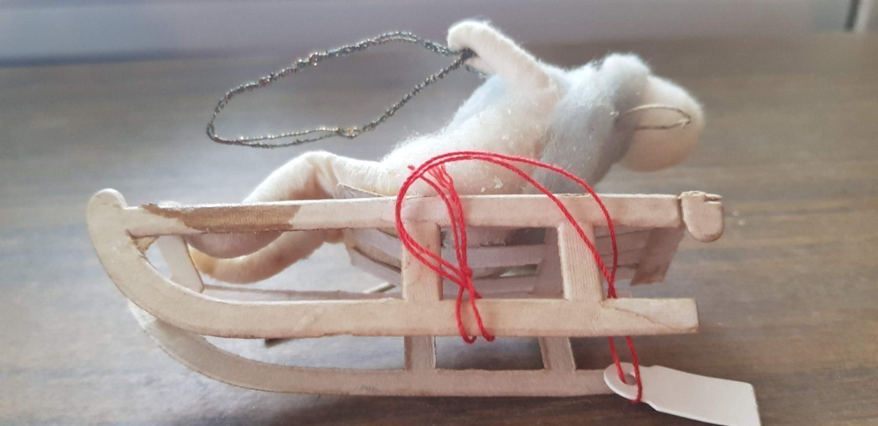 Tutte le decorazioni: Weihnachtsschmuck antik Watte Schlitten – Usato da Mörschwil venduto da antiksalon 9
