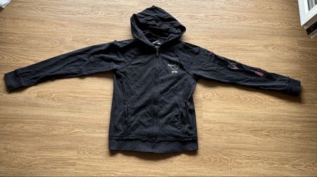 Schwarze Sweat Jacke von Hard Rock Cafe NY / Rosen / Metal
