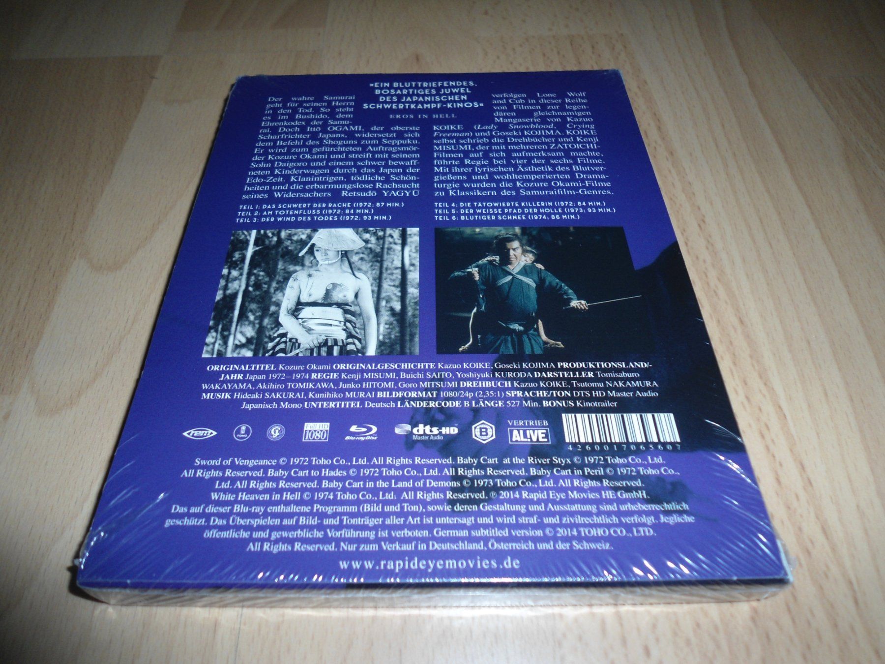 Alle DVDs: Lone Wolf & Cub  - BLU-RAY-S - UNCUT – Neu und originalverpackt aus Basel von havsok 1