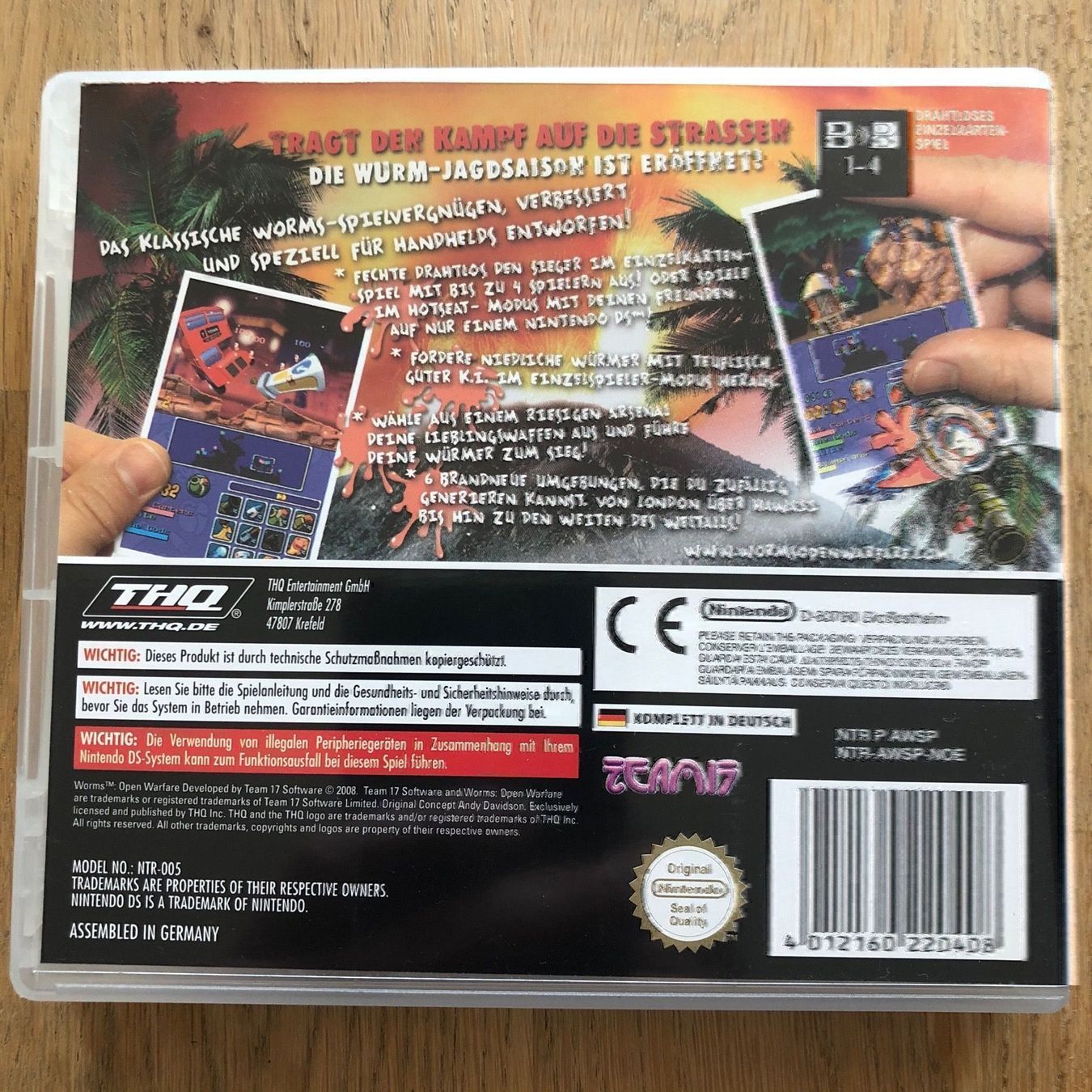 Spiele: Worms Open Warfare für Nintendo DS – Gebraucht aus Kestenholz von Mad18 2