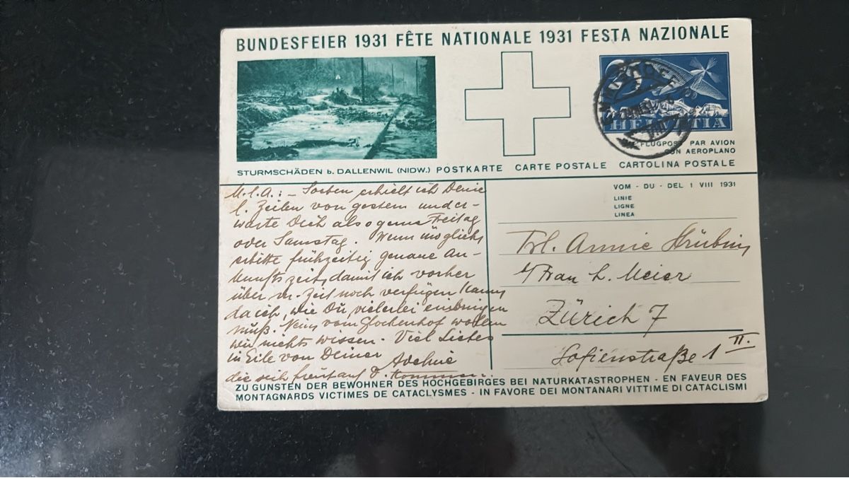 Tutti i francobolli: Bundesfeier 1931 Postkarte Sturm-/Katastrophenhilfe – Usato da Bern venduto da Mascetti