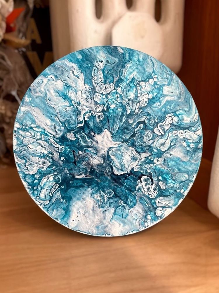 Dipinti: Abstraktes Acrylgemälde 30øcm – Nuovo (secondo la descrizione) da Hochdorf venduto da Jasminurschel