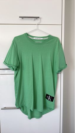 Herren T-Shirt Calvin Klein Jeans grün neuwertig, Gr. M