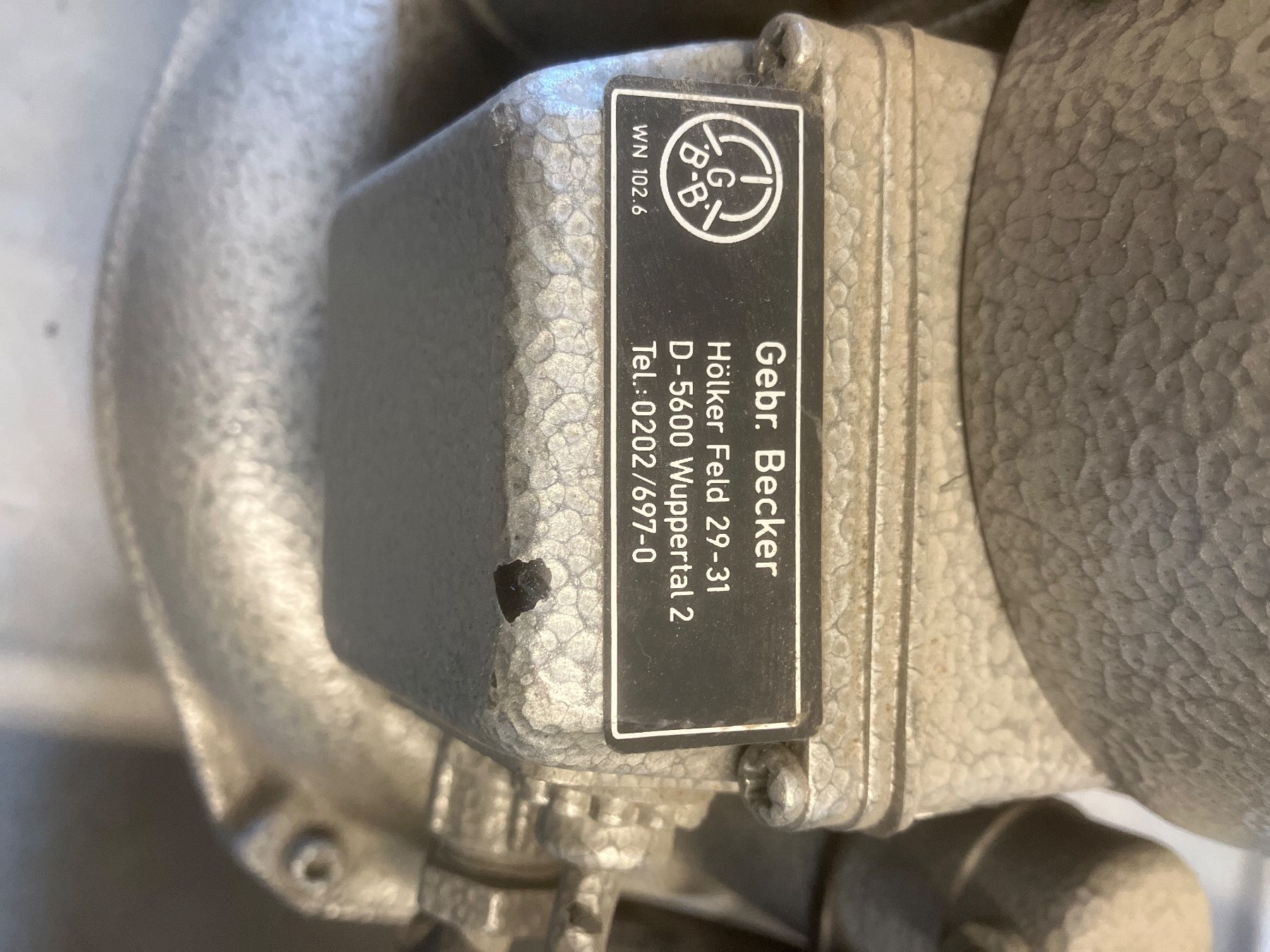 Compressori: Becker Seitenkanalverdichter SV 1.5/3 – Usato da Oberhasli venduto da hika8156 1