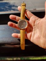 Rosefield Uhr gelbes Lederarmband Damenuhr sehr guter Zustan