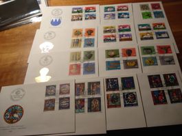 Pro Patria 13 FDC 1968 - 1980, 13 Belege