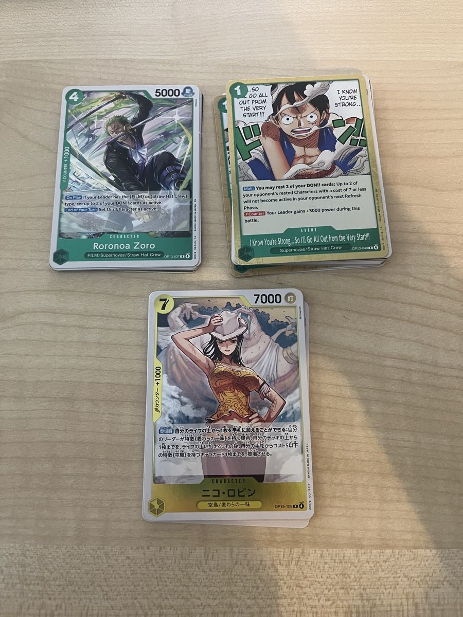 Bandai Sammelbilder & Trading cards: 35 One Piece Rare Karten – Neu (gemäss Beschreibung) aus Rheineck von CS992000