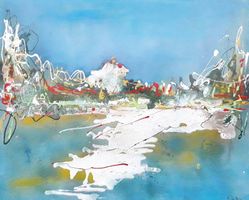 Gemälde Meeresleuchten expressiv Künstler: Manuela Reitz