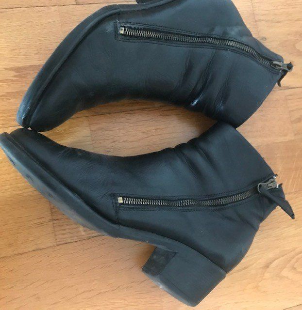 Scarpe da donna: Stifletten, Gr. 40, Leder, Marke: Werner – Usato da Basel venduto da machplatz 1