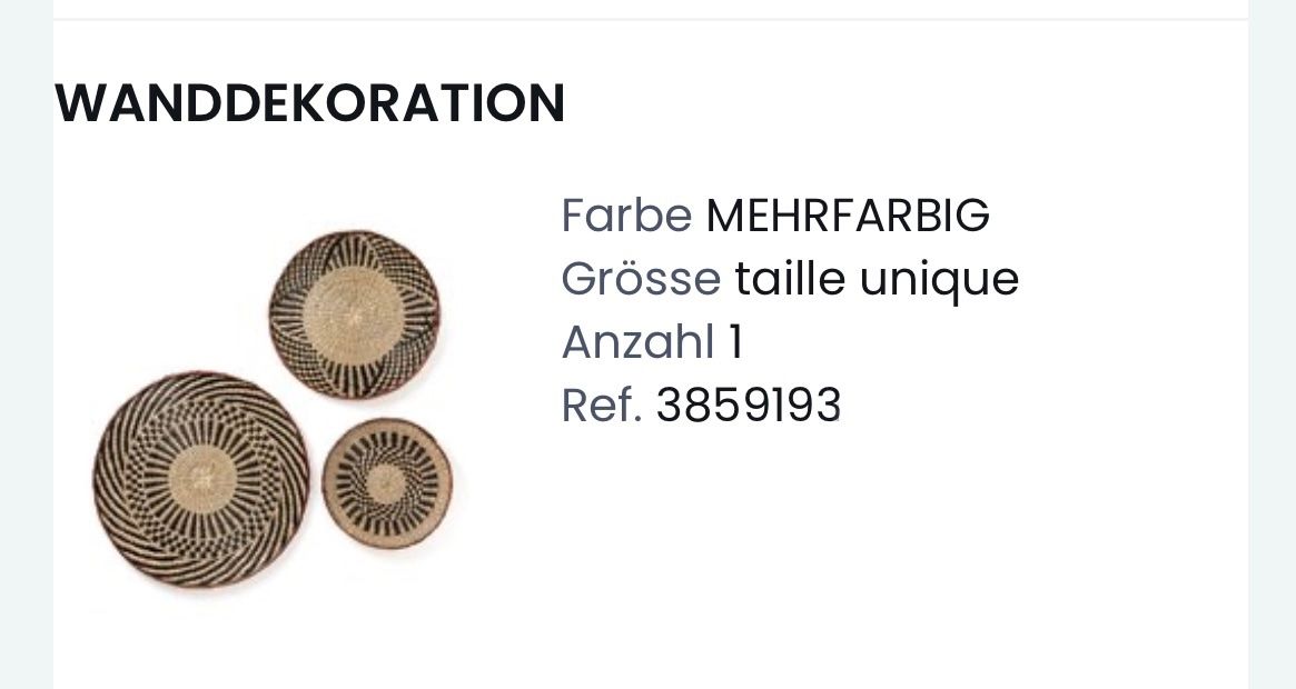 La Redoute Tutte le decorazioni: Wanddekoration La Redoute – Usato da Aarau venduto da anj_lhm6 1