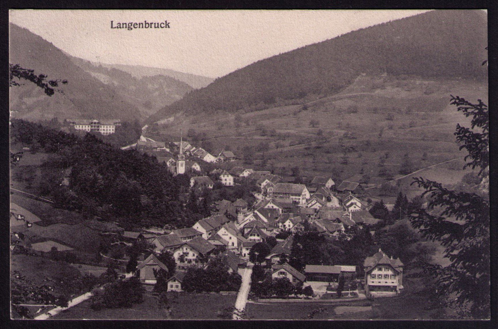 Ansichtskarten: LANGENBRUCK 1910_Basel Land_SCHÖNE Ansichtskarte_AK – Gebraucht aus Marthalen von Ch_quality