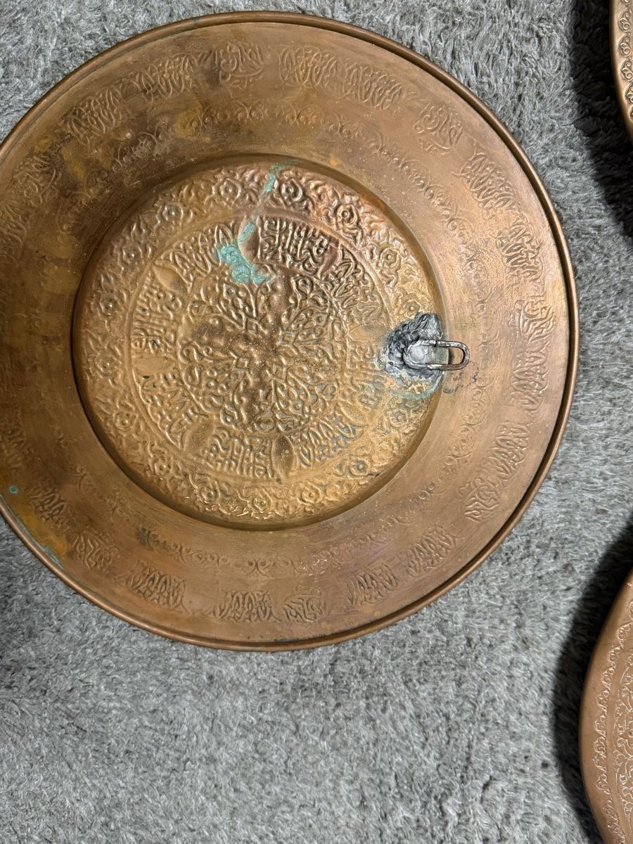 Tutte le decorazioni: Dekorative Kupferteller im 3er Set mit orientalischem Muster – Usato da Frenkendorf venduto da Marwan18 1