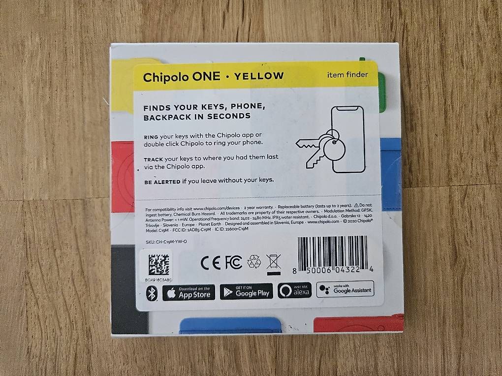 Porte-clés: Chipolo ONE Yellow  Bluetooth Schlüsselfinder, Neu – D'occasion à Birsfelden par scaw