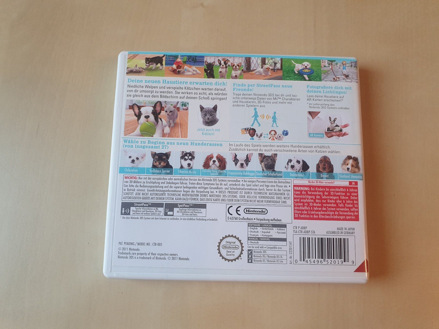 Nintendo Giochi: Nintendogs + Cats Bulldogge – Usato da Stansstad venduto da collectorsshop 1