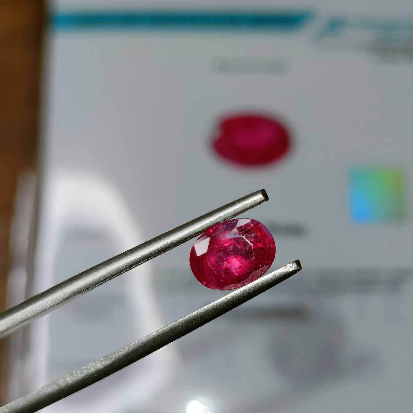 Pietre preziose: 1.70 cts RUBIN RUBY Mosambik mit Zertifikat heated only – Nuovo (secondo la descrizione) da Zell LU venduto da Swiss_Siam_Gem 4