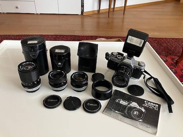 Canon Fotocamera: Canon AT-1 + accessoires – Usato da PULLY venduto da bacara