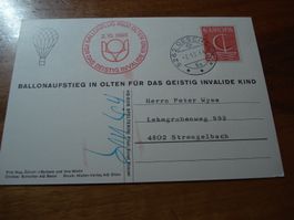 Ballonpostkarte 1966, Olten