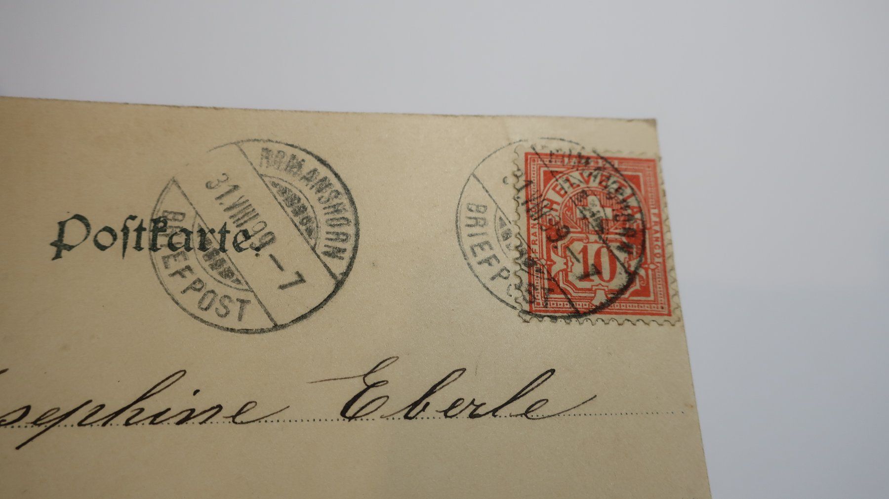 Cartoline postali: Romanshorn  1899 – Usato da Cormoret venduto da Pascalll2001 5