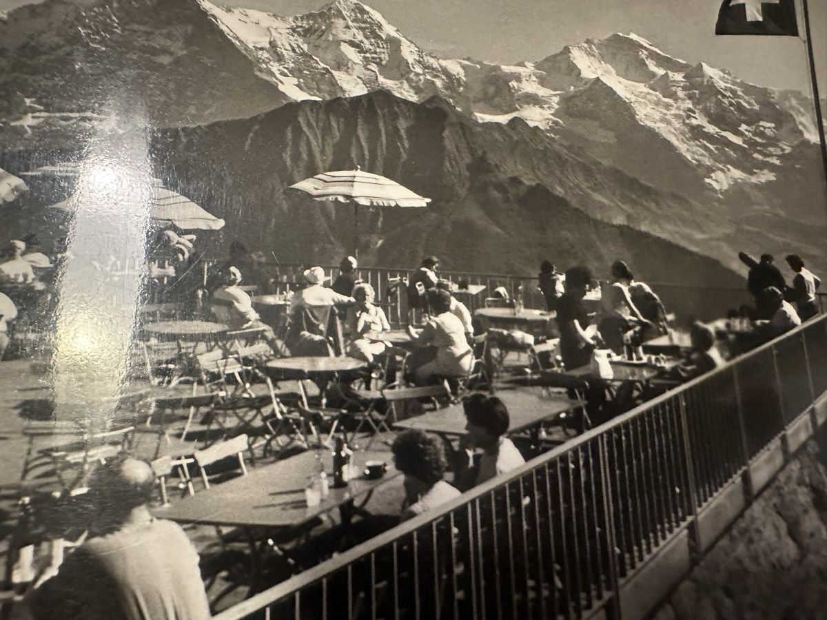 Cartoline postali: Schynige Platte,Rest.Terrasse, Touristen – Usato da Frauenfeld venduto da aluma14 1