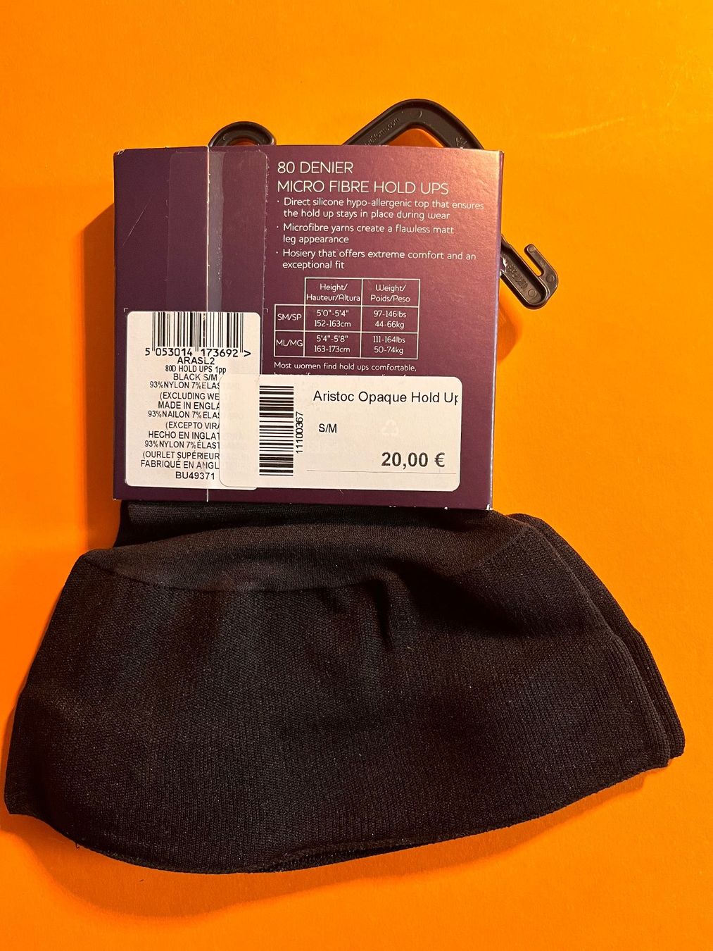Strümpfe & Strumpfhosen: Halterlose Strümpfe, ARISTOC, Grösse S/M, Schwarz – Neu und originalverpackt aus Rudolfstetten von gst_g7xl 2
