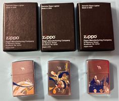 Rarität: 3x original Camel Zippo Set (Motion / Vibe / Pulse)