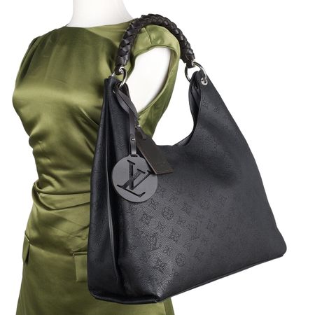 🖤 Louis Vuitton Carmel – Mahina-Leder Schwarz 🖤 NP: 4350.-