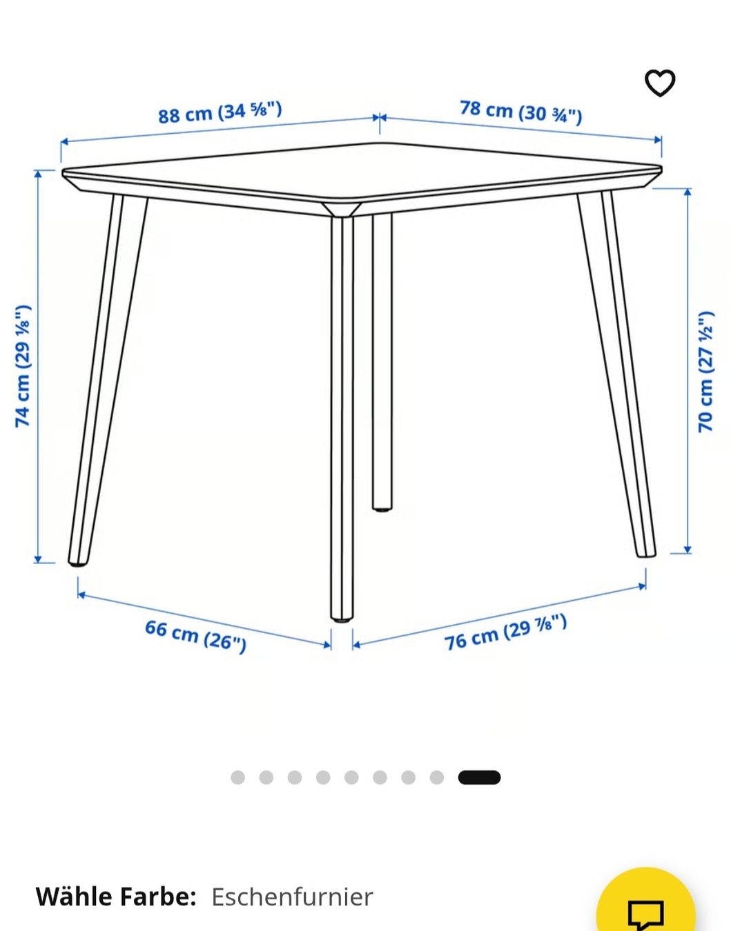 Ikea Tavoli: Tisch Lisabo Ikea 88x78 – Usato da Murten venduto da RYO_RYO 1