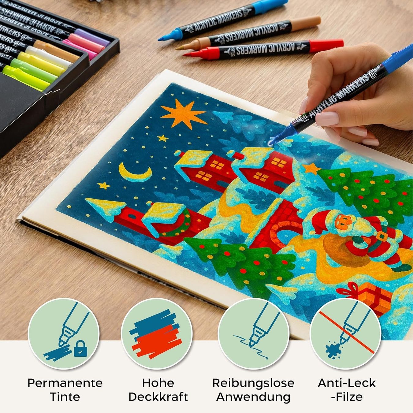 Penna & Evidenziatori: Acrylmarker Set 80 Farben mit Doppelspitze – Nuovo e nell'imballaggio originale da St. Gallen venduto da sch_zsz7 2