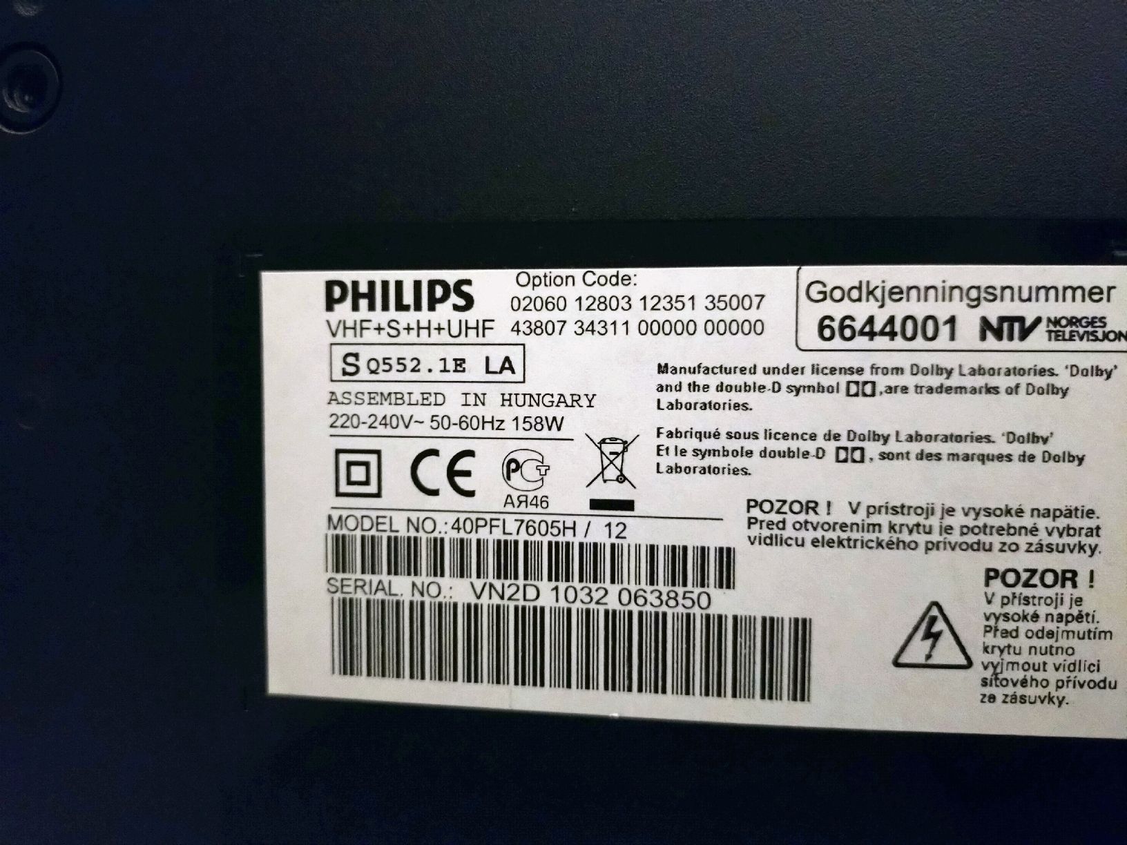 Philips Televisori: Philips LED TV 40PFL7605H/12 – Usato da Sempach venduto da Dachkatze 2