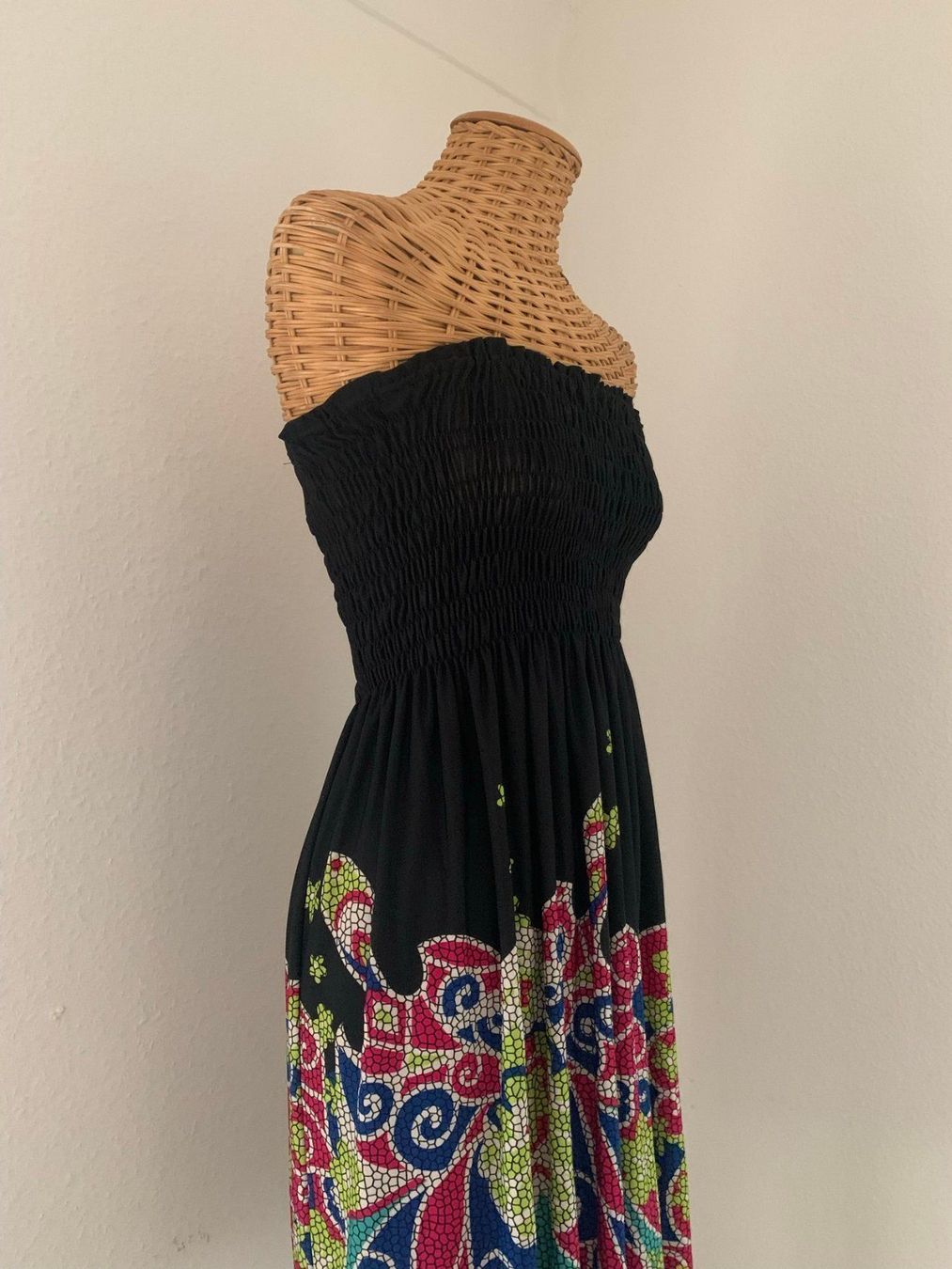 Robes: Bustier Kleid schwarz gemustert - S – D'occasion à Zürich par Diazaio 1