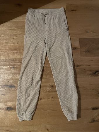 Beige Trainerhose