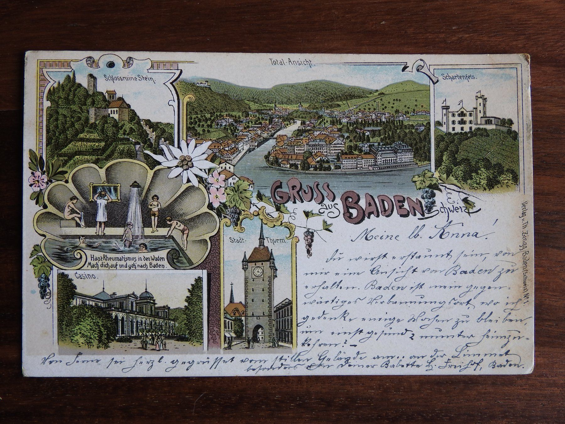 Cartoline postali: Gruss aus Baden, schöne AK – Usato da Rain venduto da 999-800-K