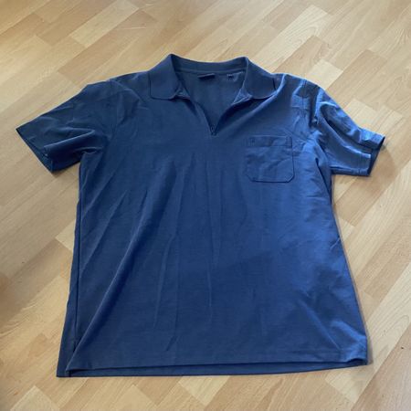 Poloshirt dunkelblau kurzarm RAGMAN Grösse L mit Brusttasche