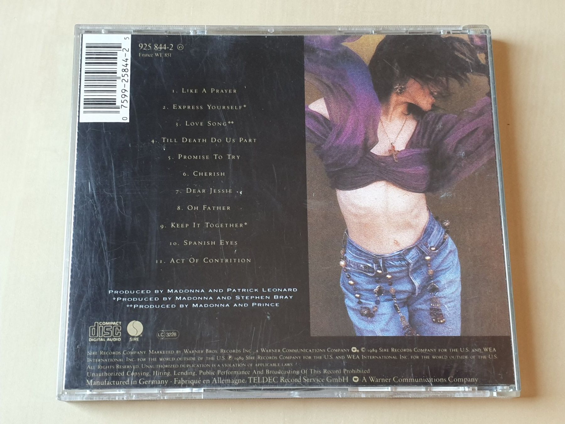 CDs: Madonna like a Prayer – Gebraucht aus Stansstad von collectorsshop 1