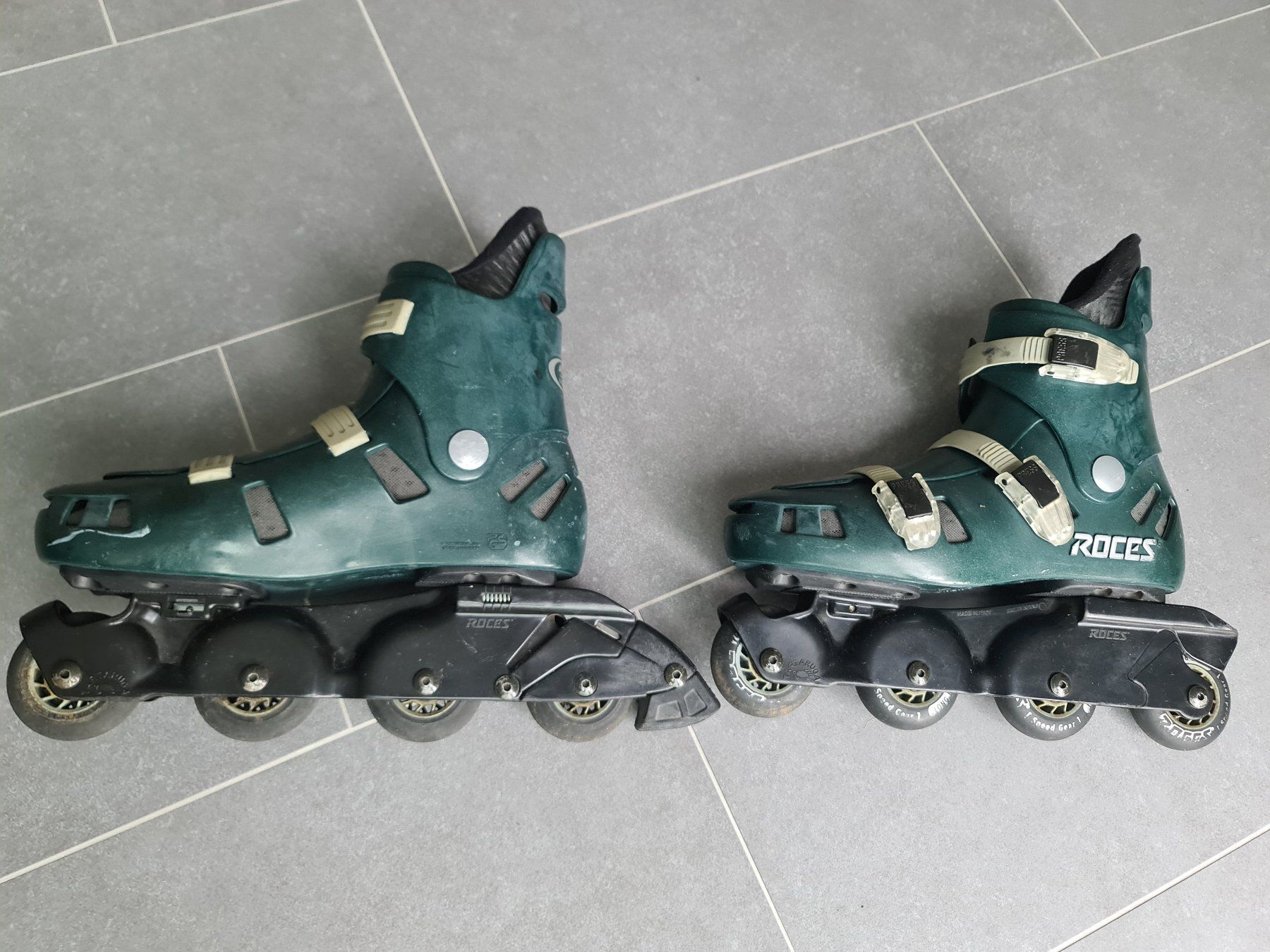 Pattini in linea & Pattini a rotelle: Rollerblades ROCES Gr. 45/46 Inlineskates Rollschuhe – Usato da Hausen AG venduto da Vugri 1