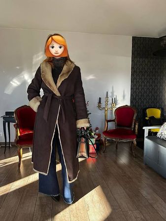 Manteau en fausse fourrure CAROLL taille S
