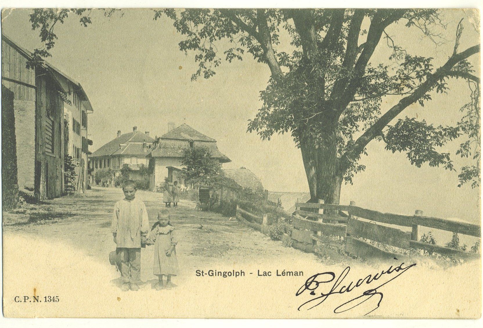 Cartoline postali: St-Gingolph - Lac Léman. 1905 – Usato da Versoix venduto da HELVETICA_1