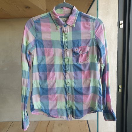 🐸 HOLLISTER KARO HEMD XS BLUSE HEMDBLUSE KARIERT